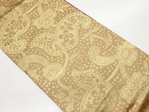 更紗模様織出し袋帯